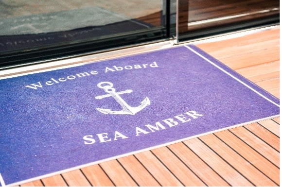 welcome aboard sea amber